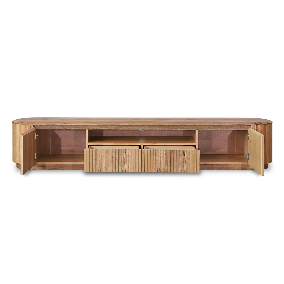 Adsila 2.4m TV Entertainment Unit - Marri Natural - Image 4