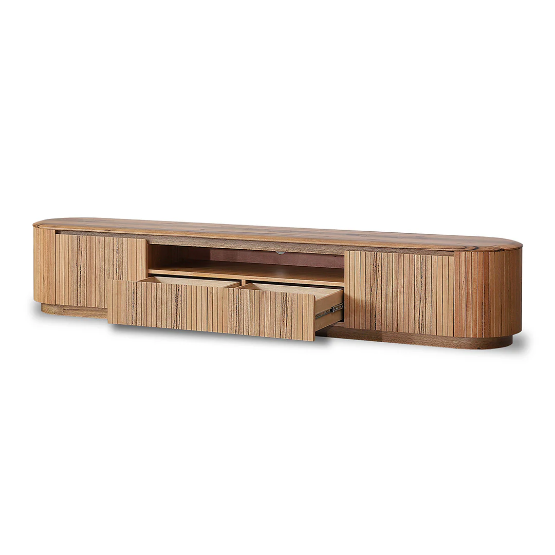Adsila 2.4m TV Entertainment Unit - Marri Natural - Image 6