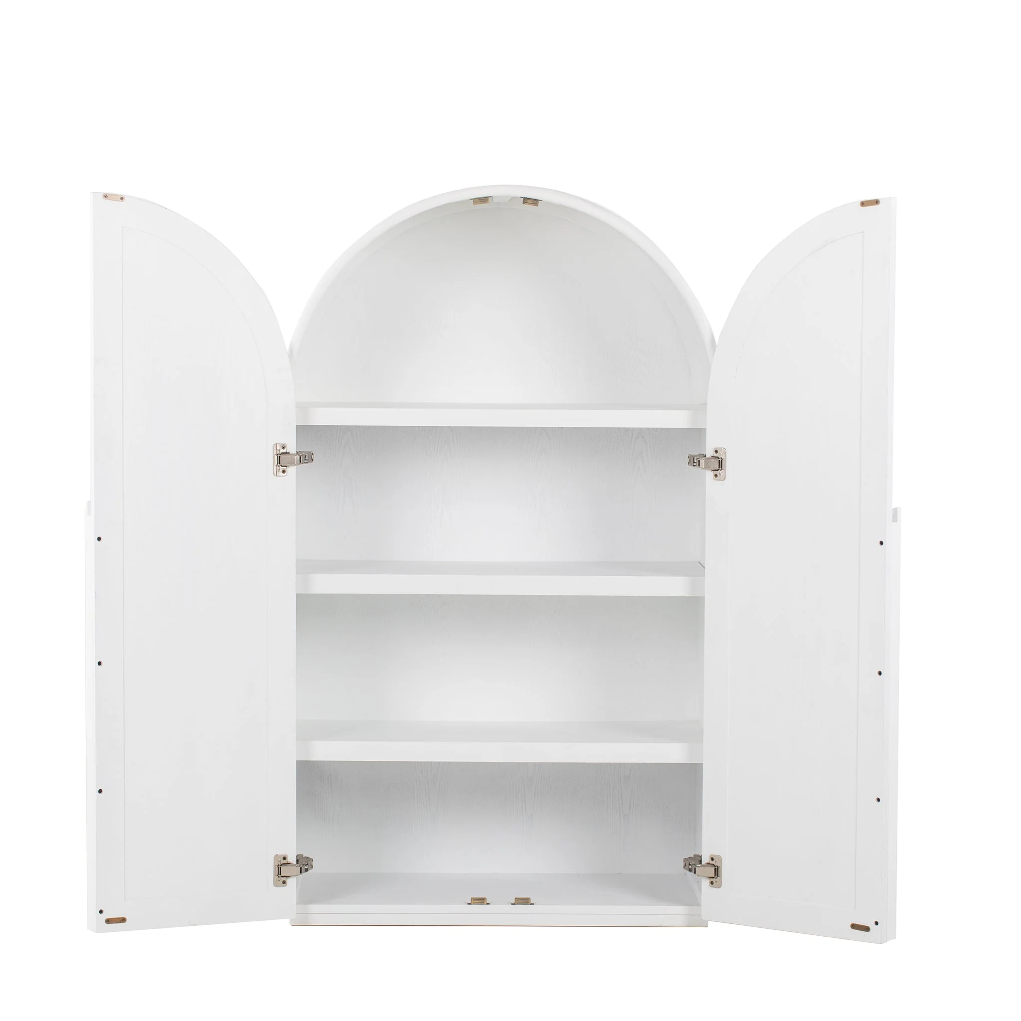 Alora 150cm (H) Ash Curve Cabinet - White - Image 10