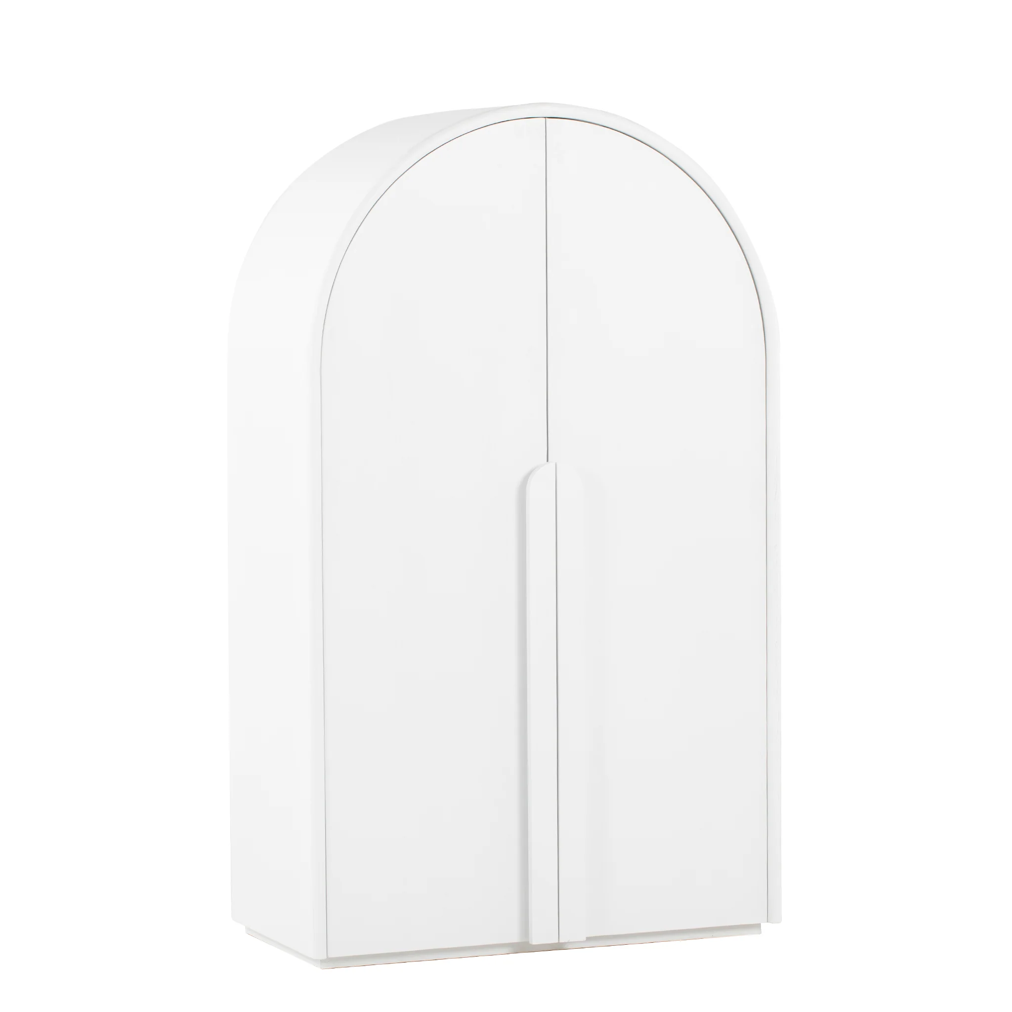 Alora 150cm (H) Ash Curve Cabinet - White - Image 15