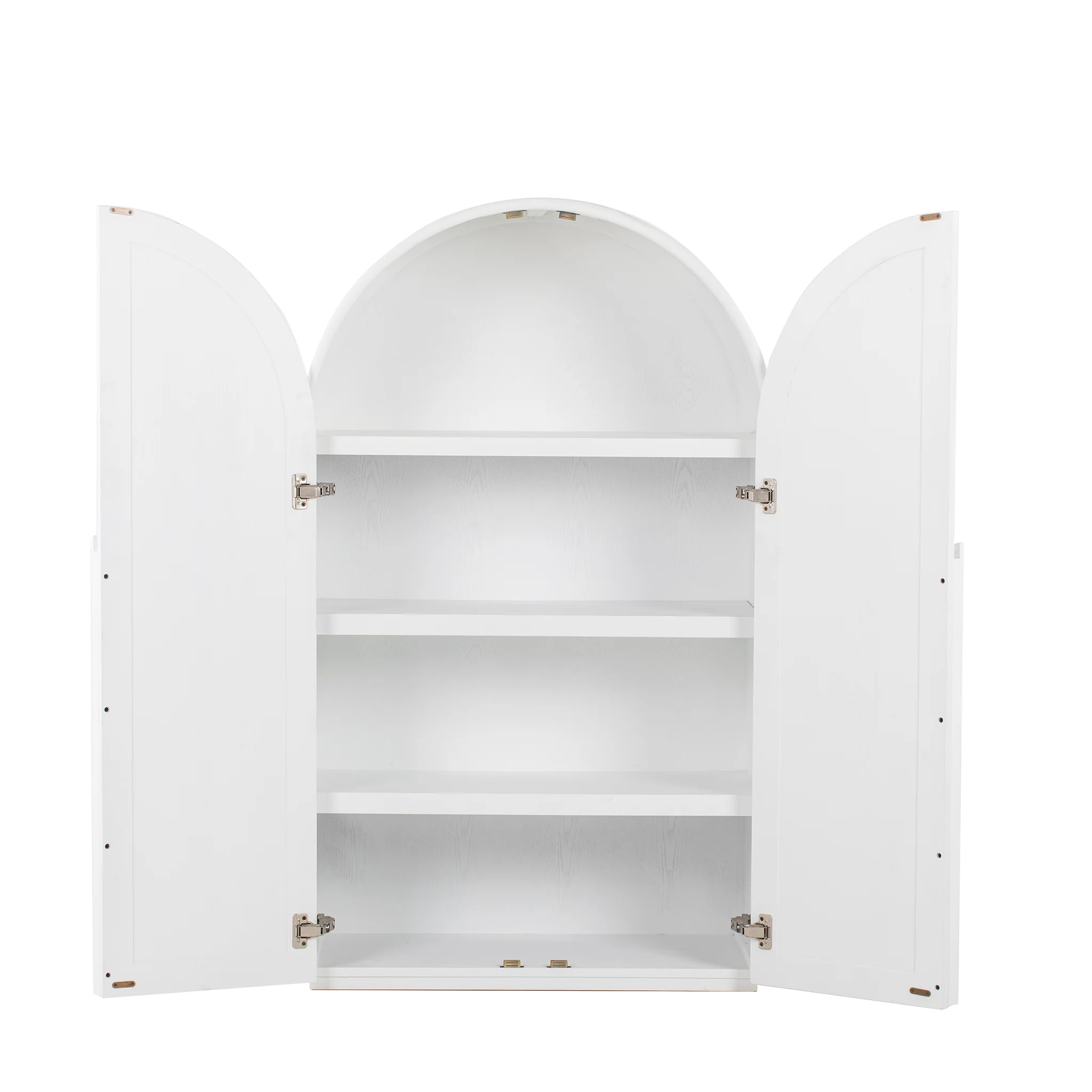 Alora 150cm (H) Ash Curve Cabinet - White - Image 17