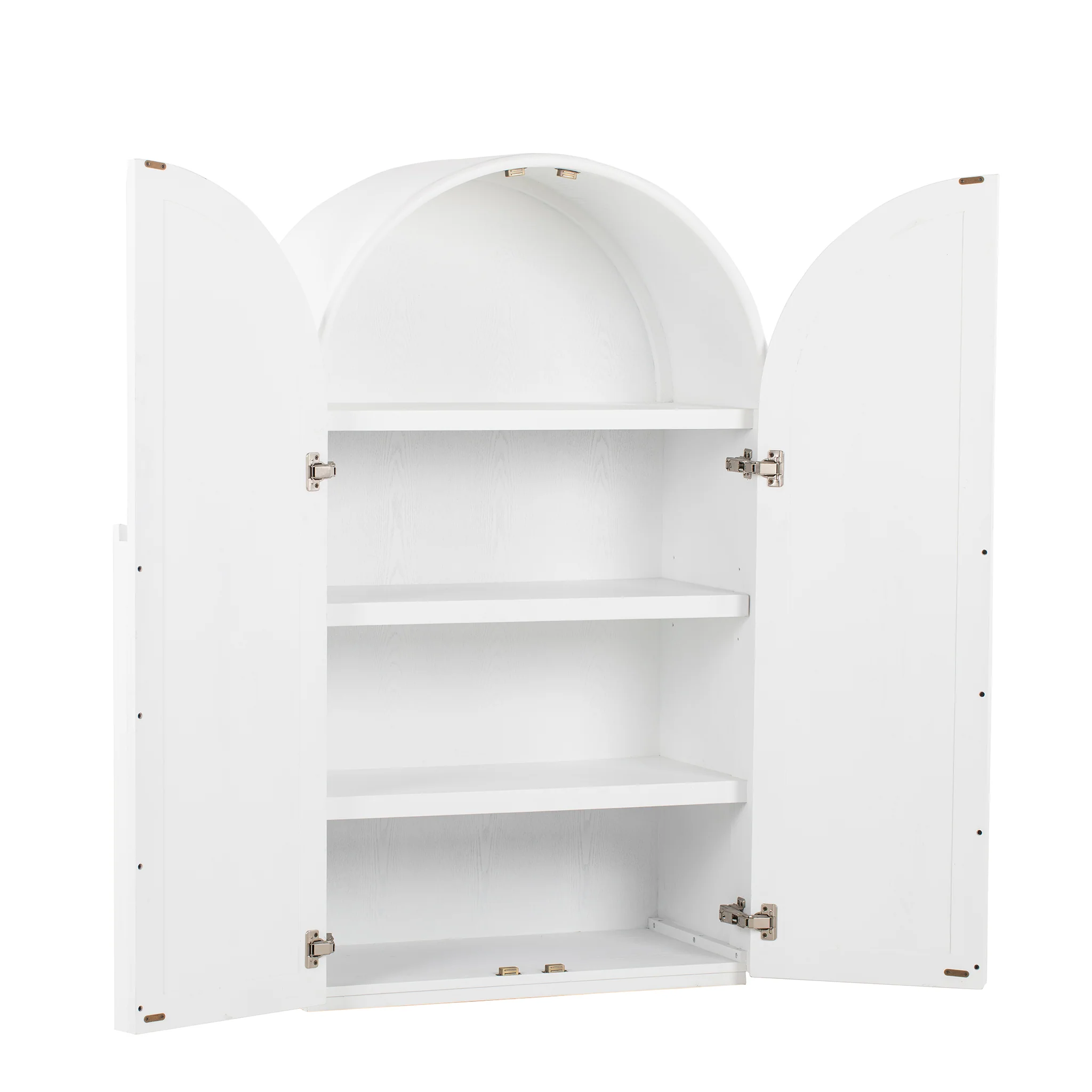 Alora 150cm (H) Ash Curve Cabinet - White - Image 18