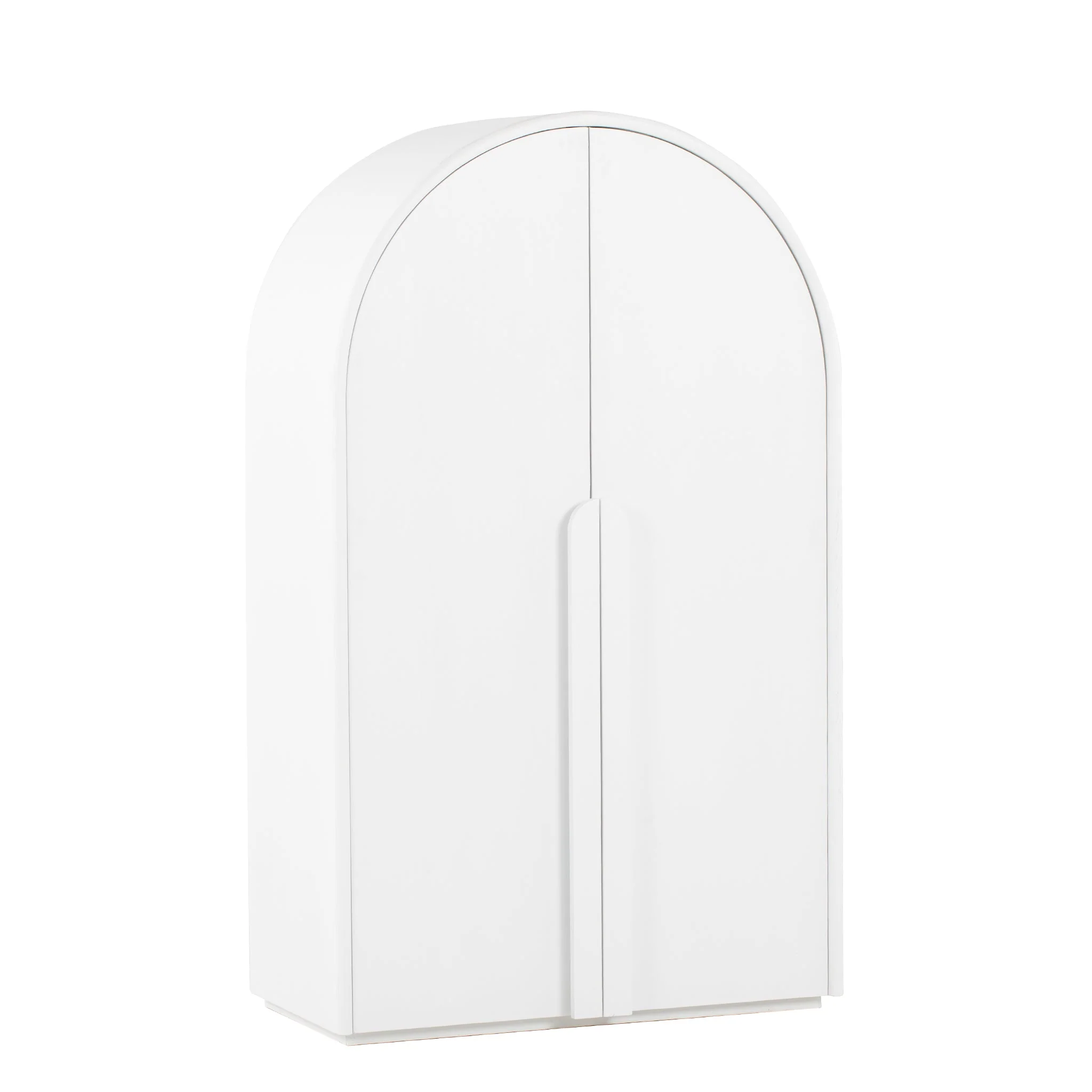 Alora 150cm (H) Ash Curve Cabinet - White - Image 8
