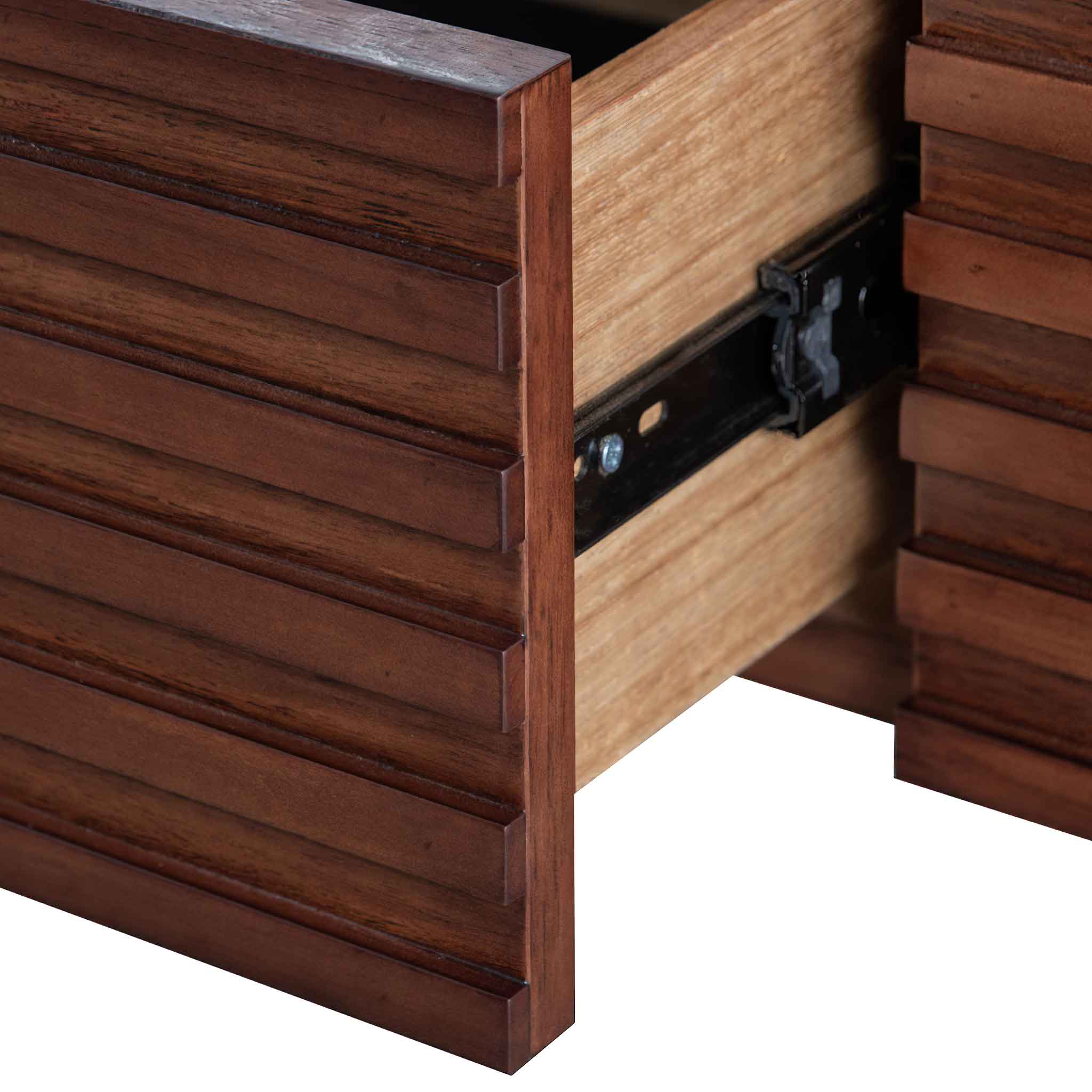 Amparo 2.2m TV Entertainment Unit - Walnut - Image 9