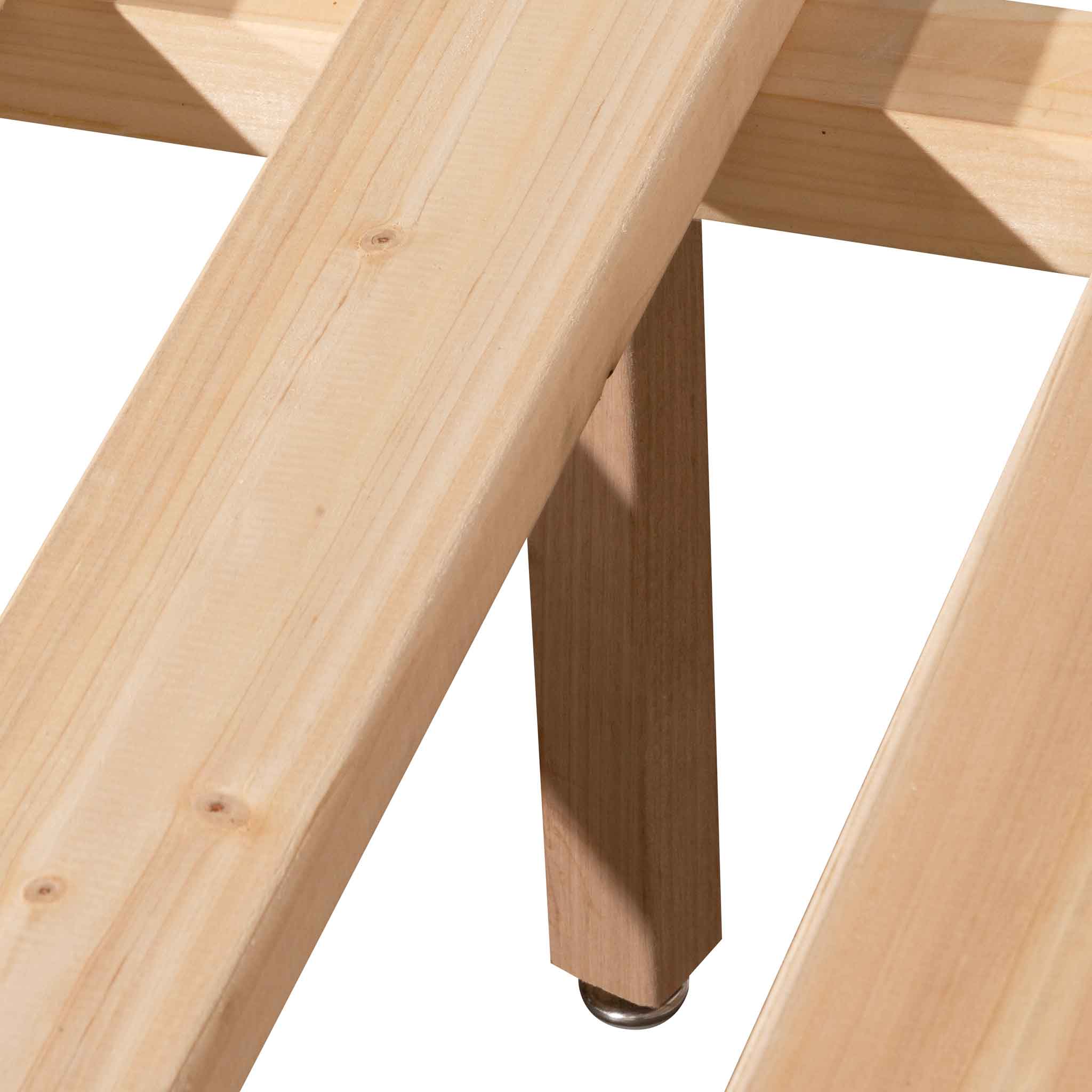 Amparo King Bed Frame - Messmate - Image 9