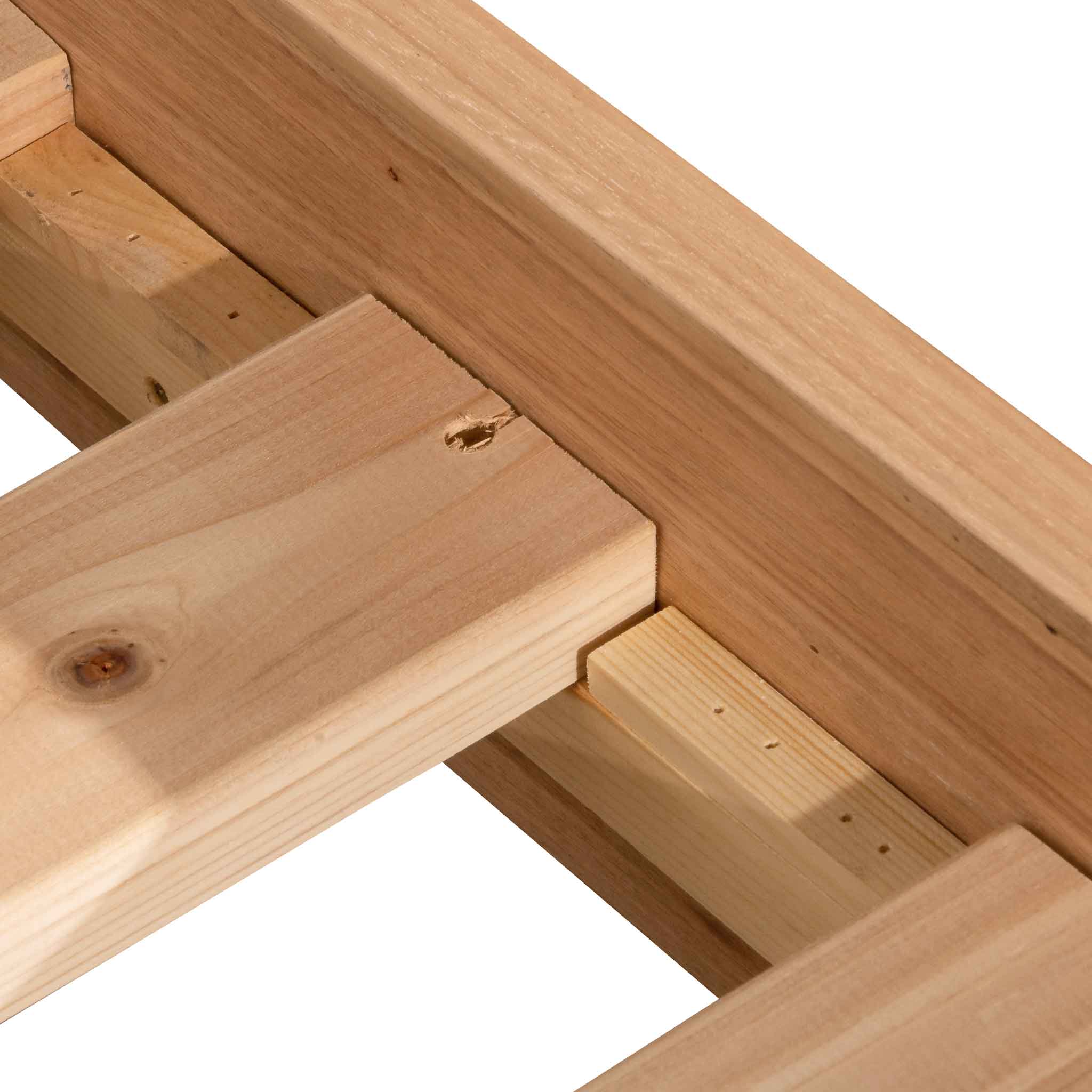 Amparo Queen Bed Frame - Messmate - Image 5