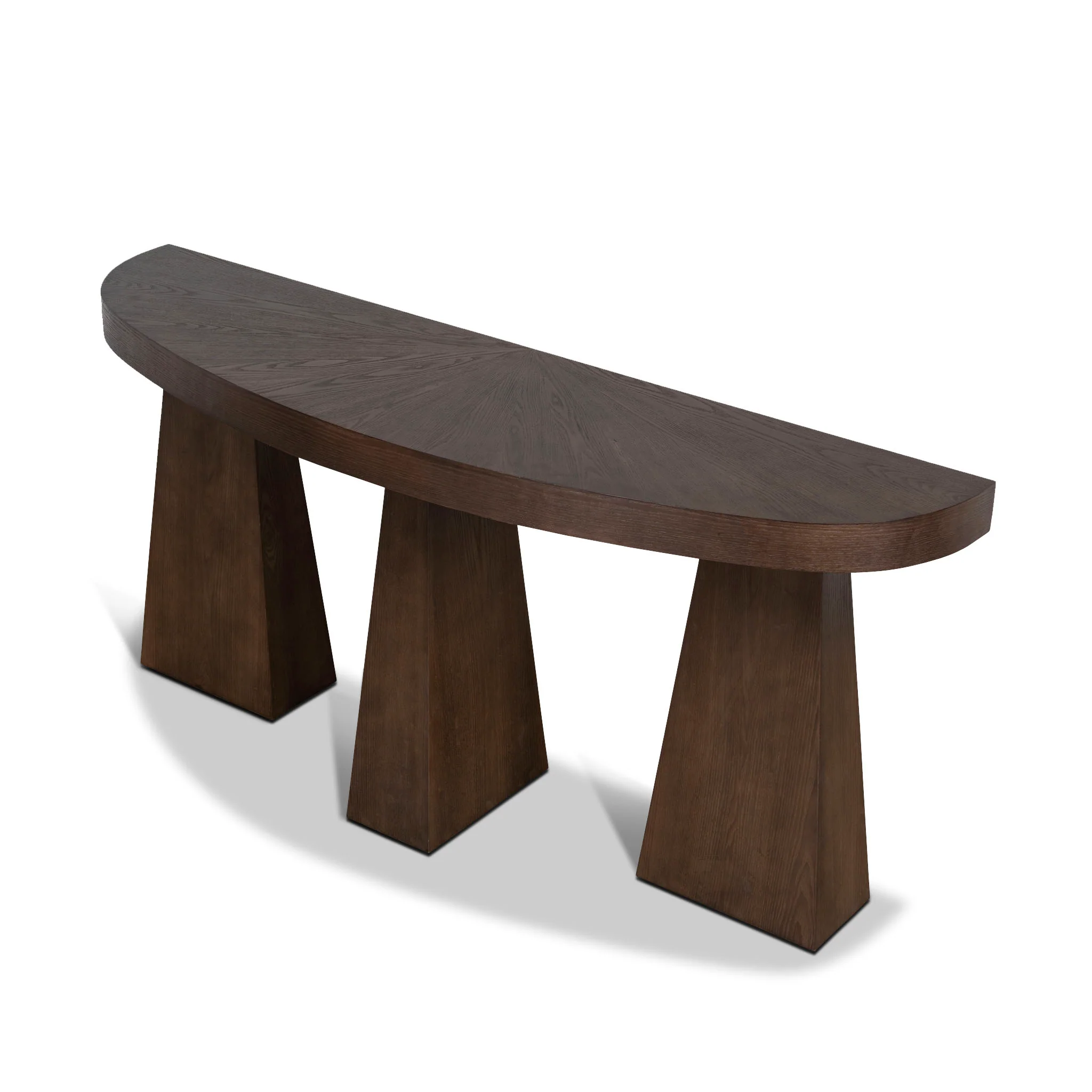 Arvino 1.7m Console Table - Full Walnut - Image 3