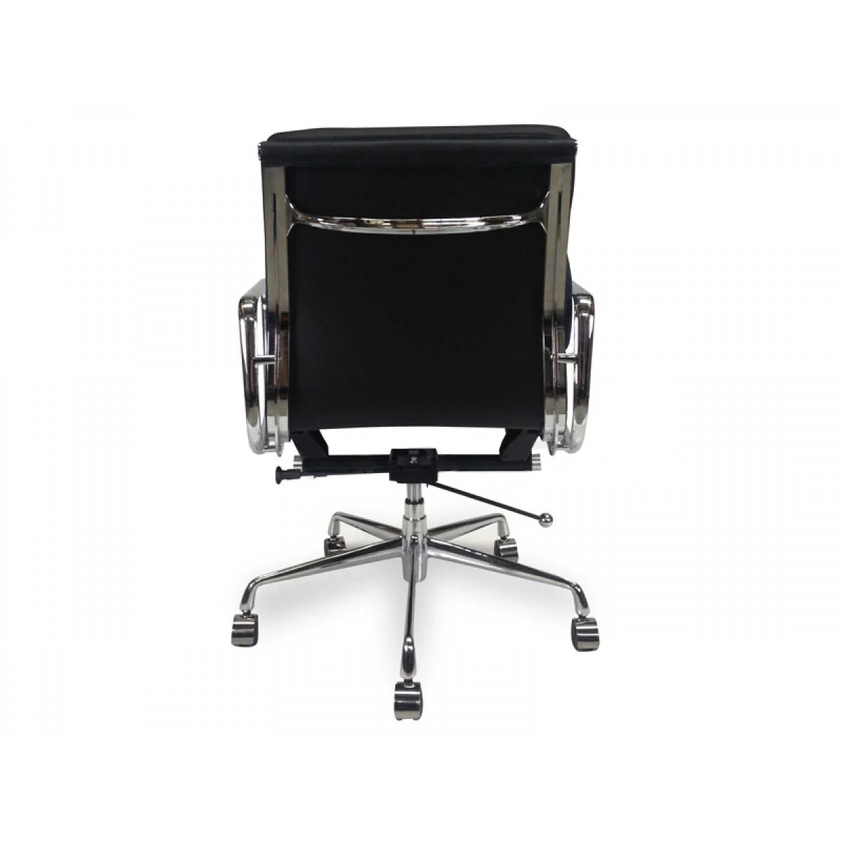 Ashton Low Back Office Chair - Black Leather - Image 5
