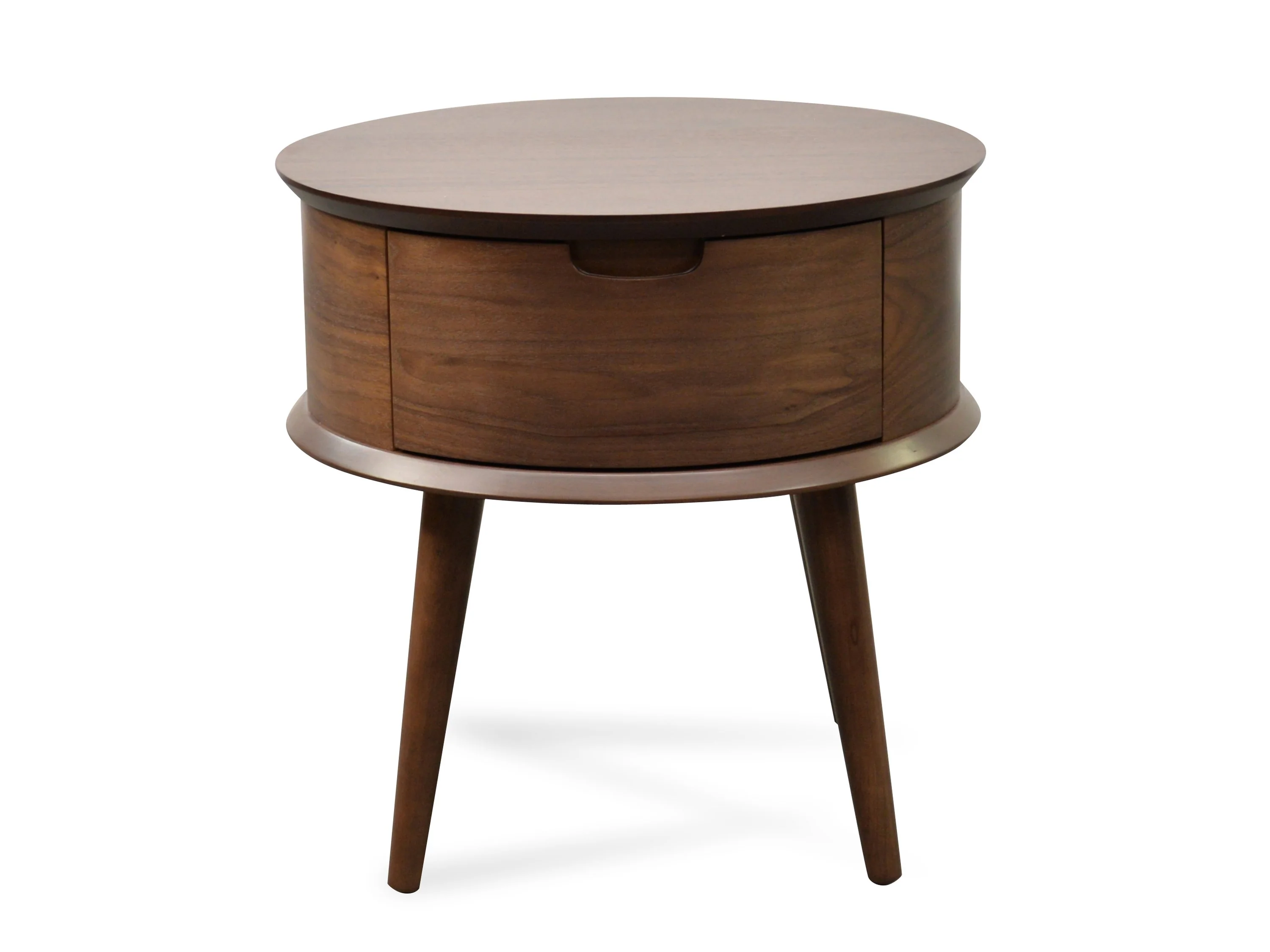 Asta Scandinavian Side Table - Walnut - Image 3