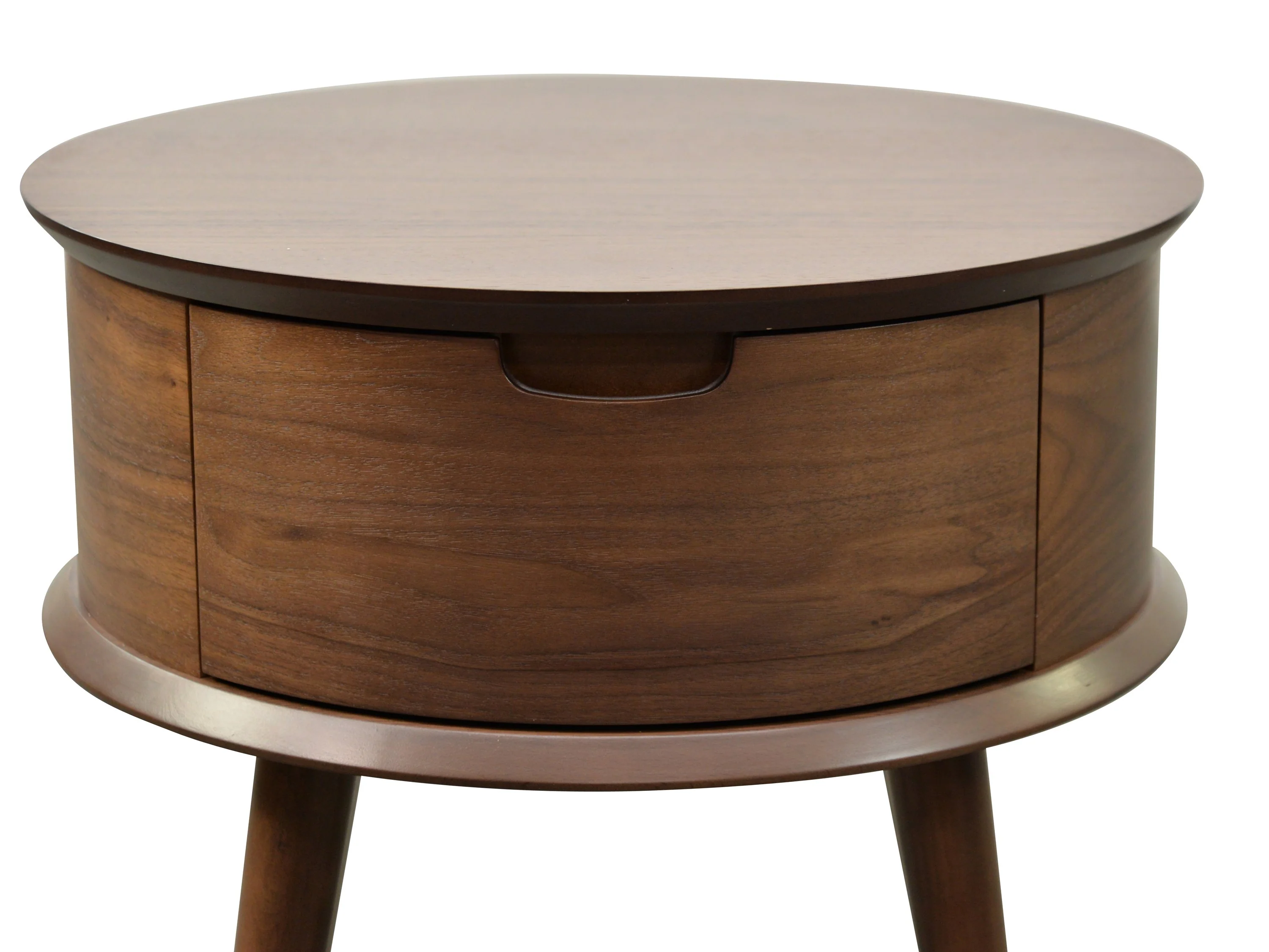 Asta Scandinavian Side Table - Walnut - Image 4