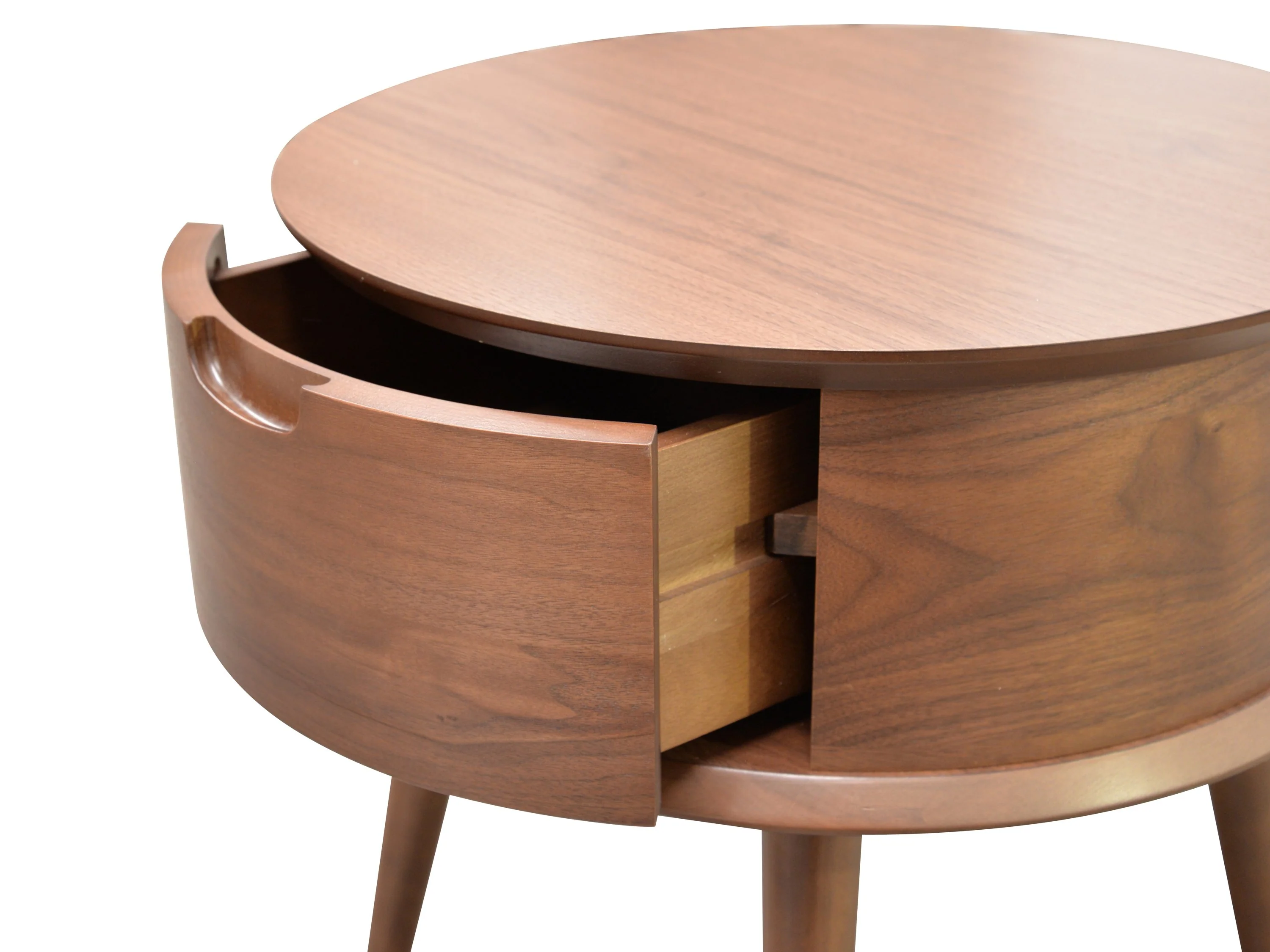 Asta Scandinavian Side Table - Walnut - Image 6