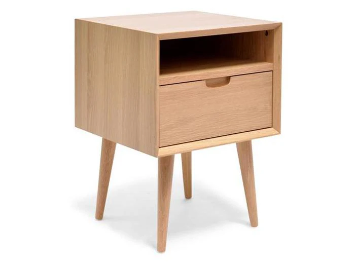 Asta SQ Wooden Bedside Table - Image 3