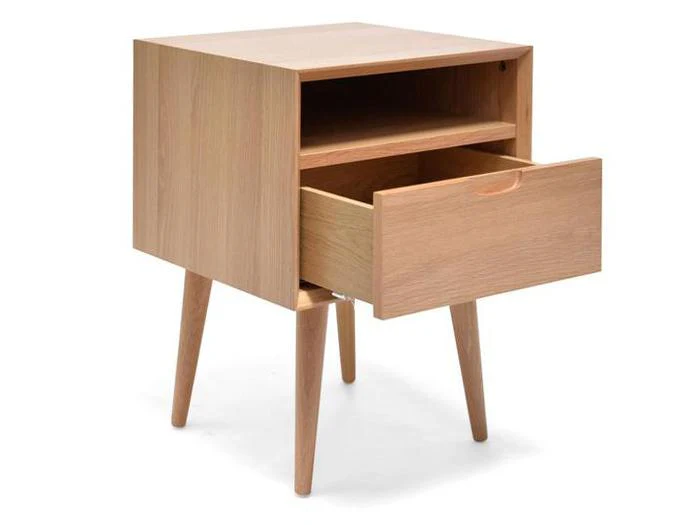 Asta SQ Wooden Bedside Table - Image 4