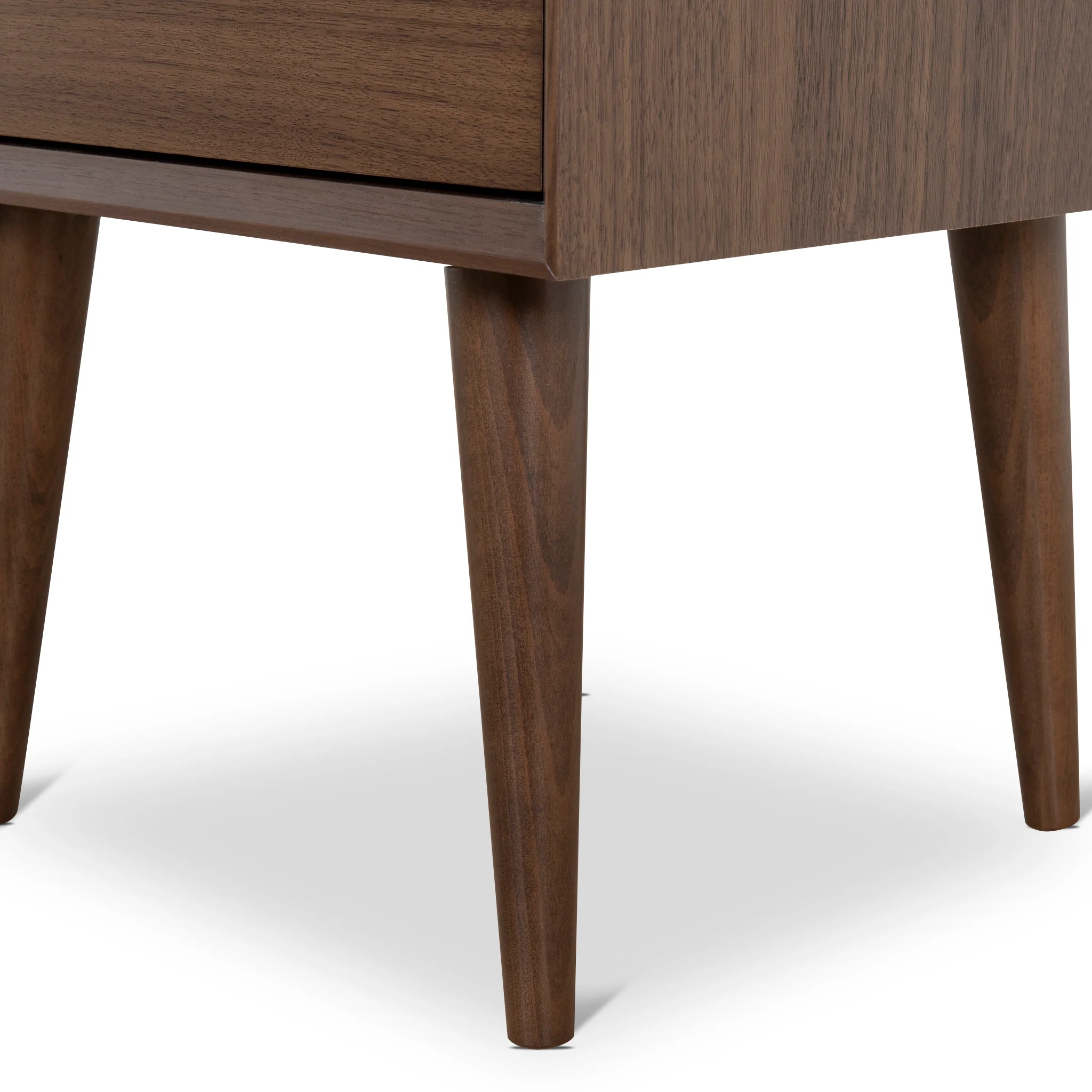 Asta SQ Wooden Bedside Table - Walnut - Image 11