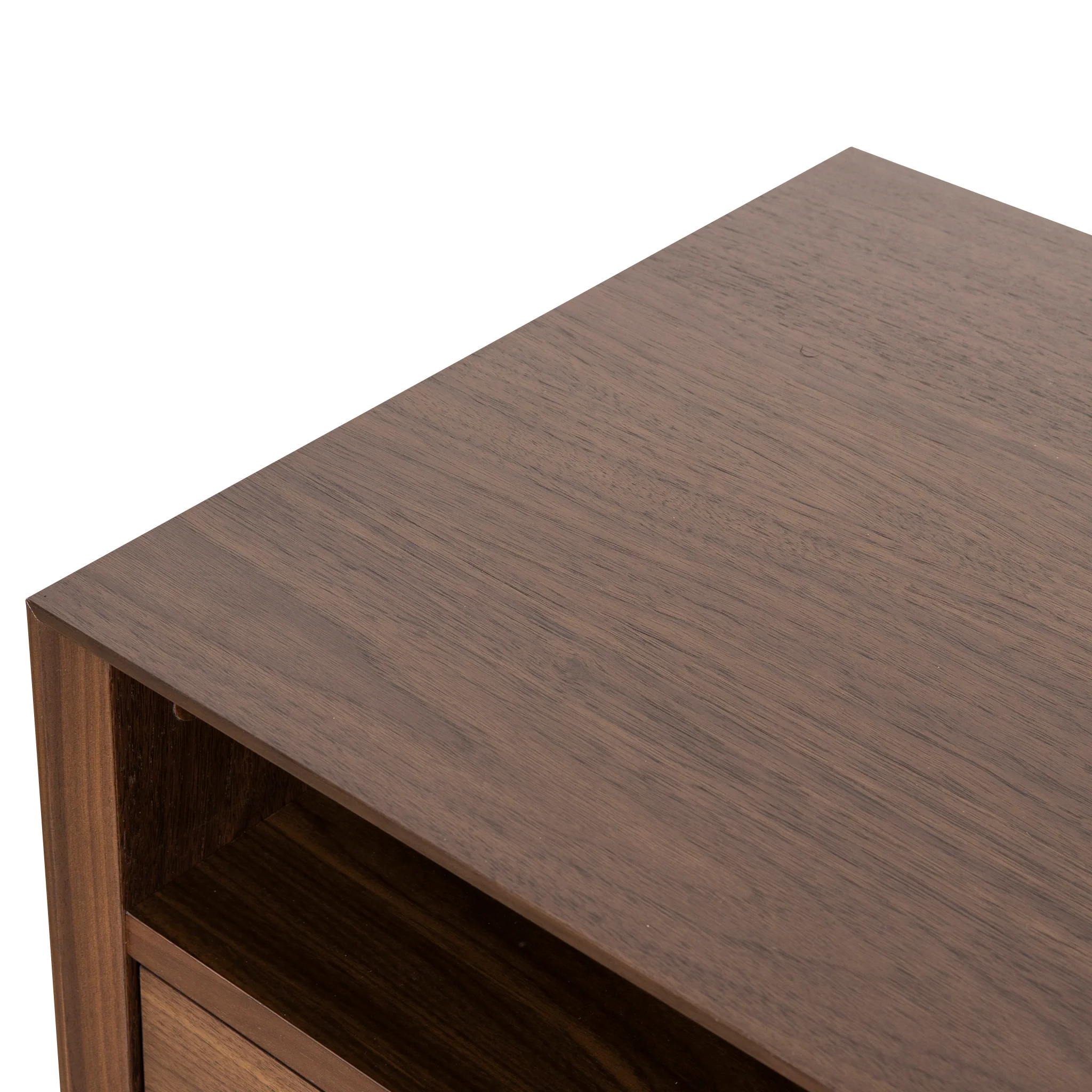 Asta SQ Wooden Bedside Table - Walnut - Image 13