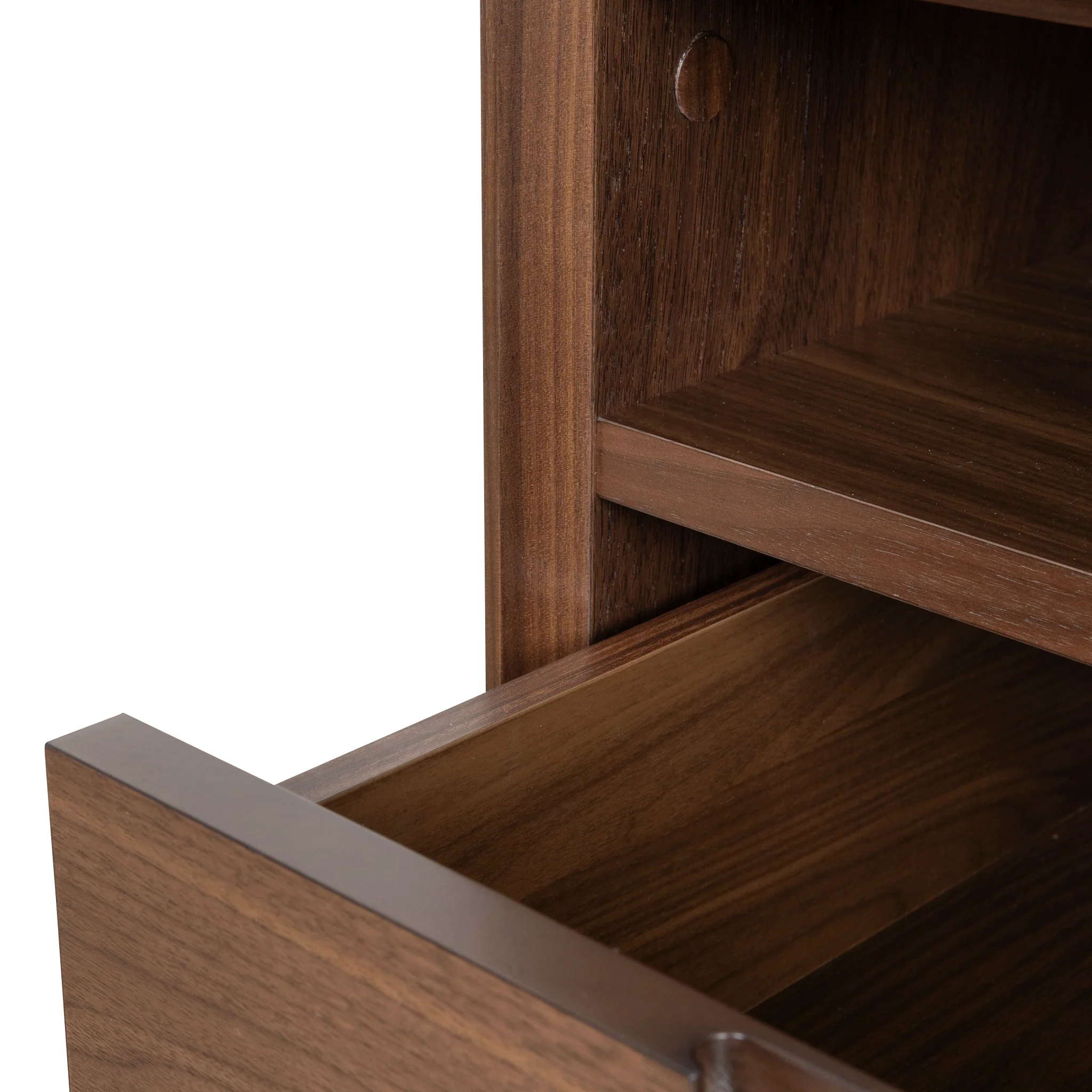Asta SQ Wooden Bedside Table - Walnut - Image 16