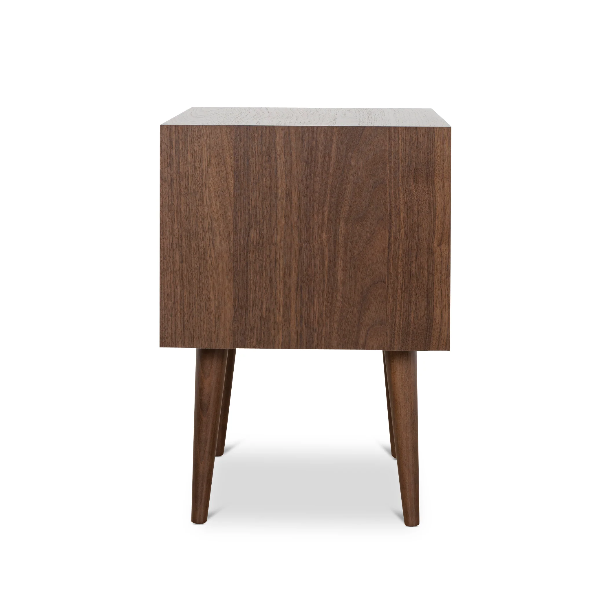 Asta SQ Wooden Bedside Table - Walnut - Image 3
