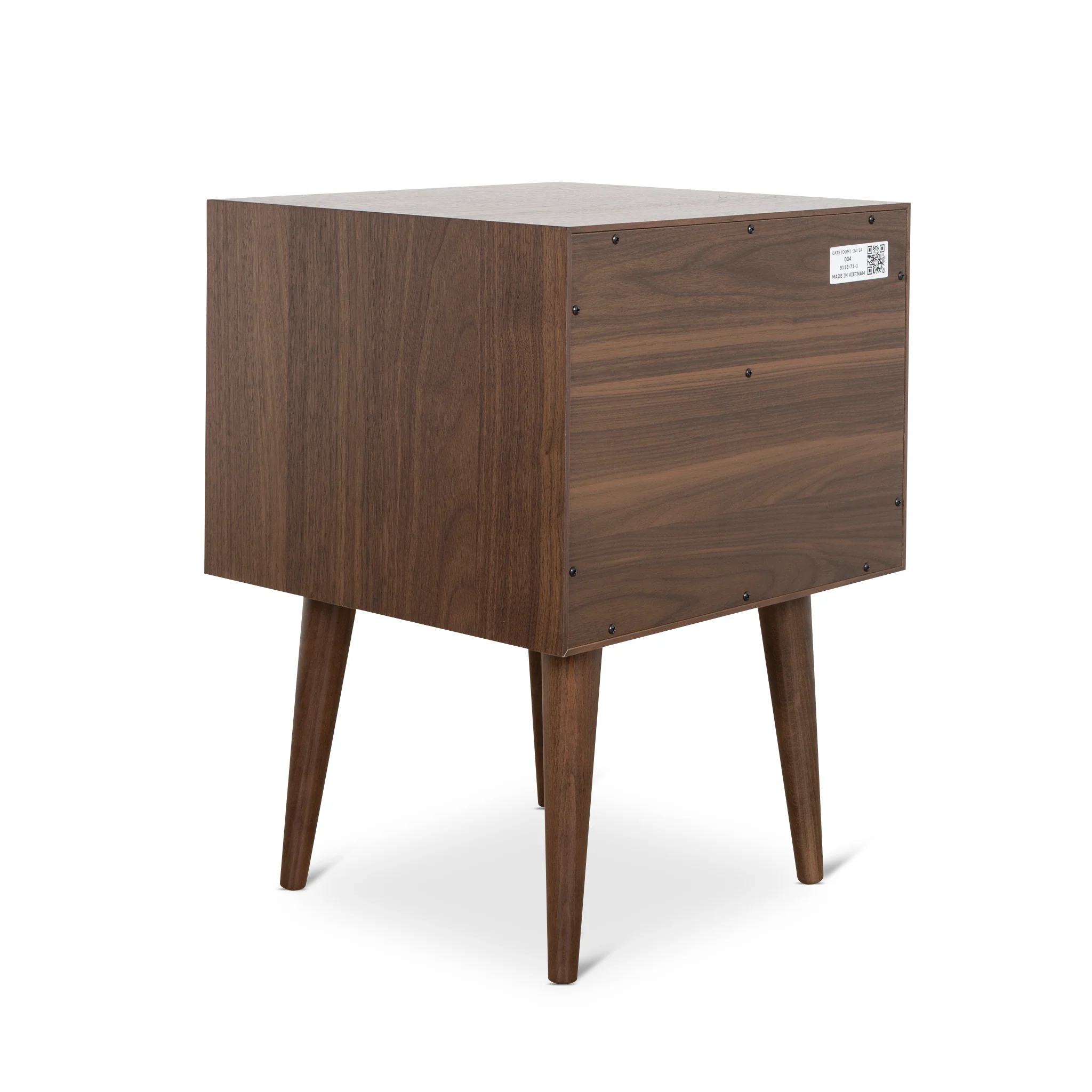 Asta SQ Wooden Bedside Table - Walnut - Image 4