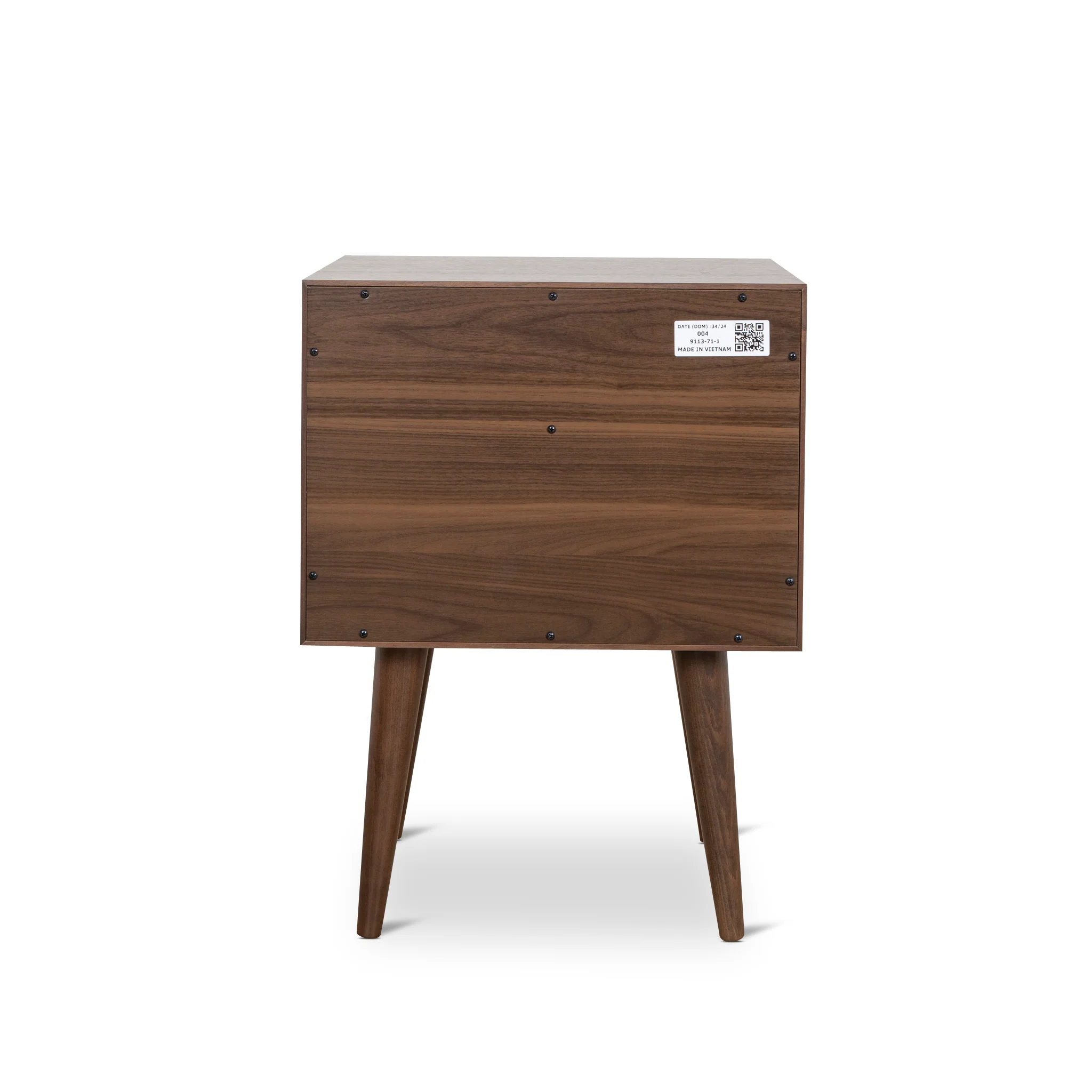Asta SQ Wooden Bedside Table - Walnut - Image 5