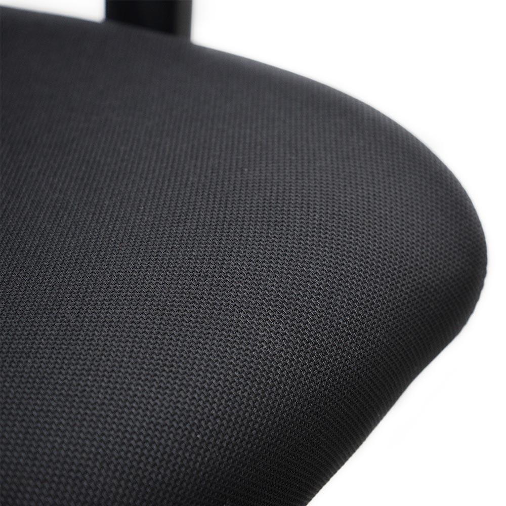 Benson Mesh Fabric Office Chair With Head Rest - Black - Image 9