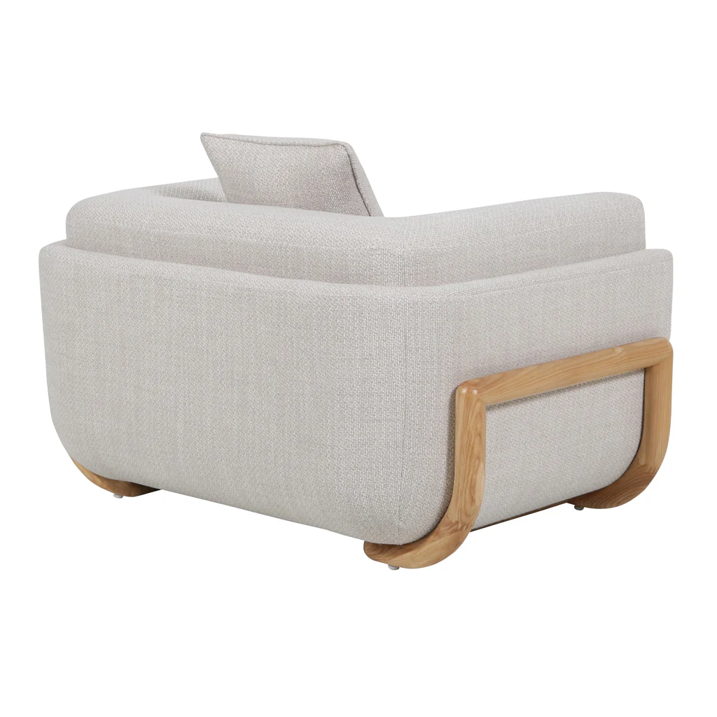 Block Armchair - Beige Linen - Image 5