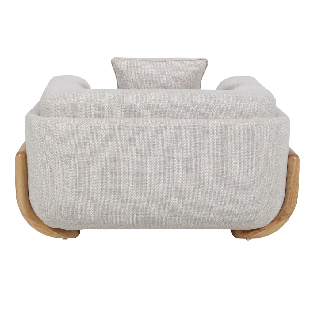 Block Armchair - Beige Linen - Image 6