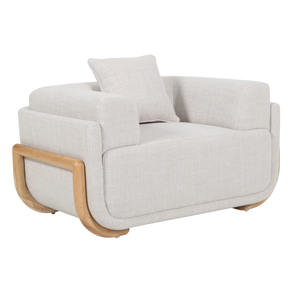 Block Armchair - Beige Linen - Image 7