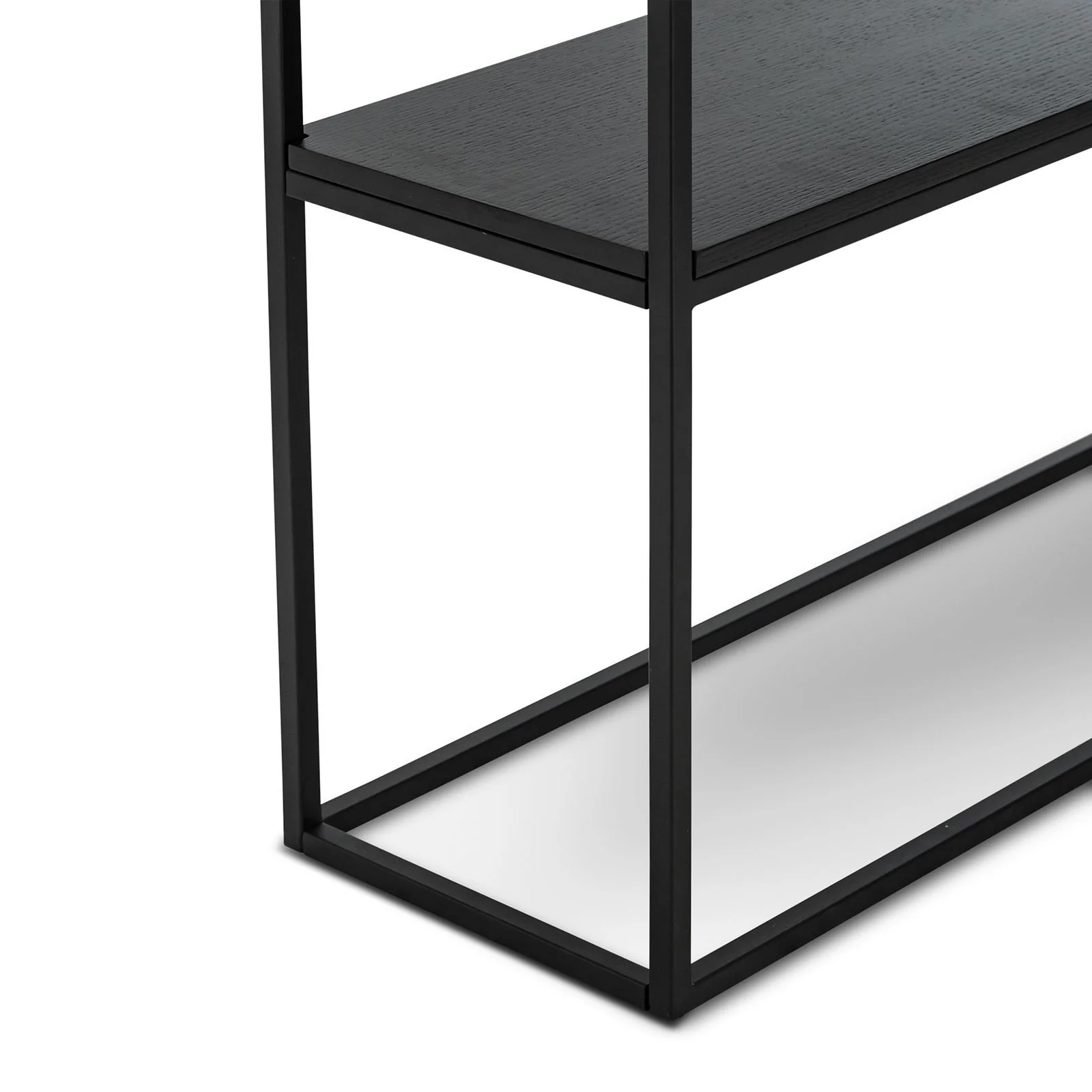 Brink 1.3m White Marble Console Table - Black - Image 7