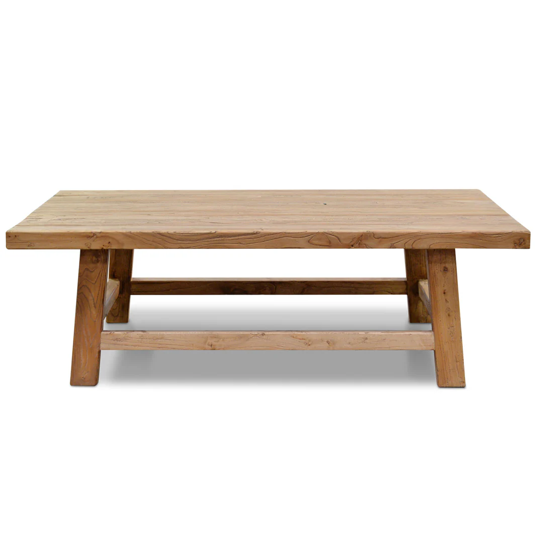 Canova 1.1m Reclaimed Wood Rectangular Coffee Table - Image 4