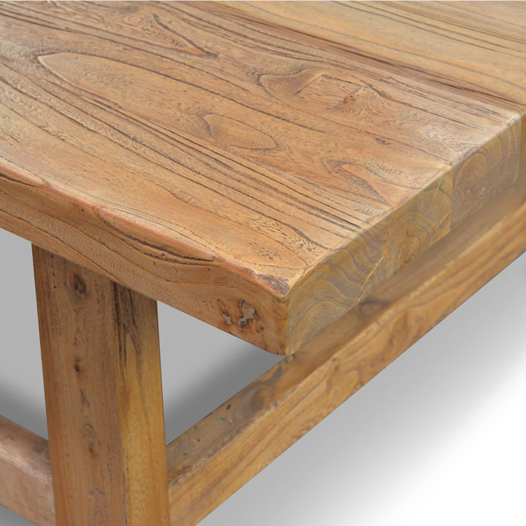 Canova 1.1m Reclaimed Wood Rectangular Coffee Table - Image 6