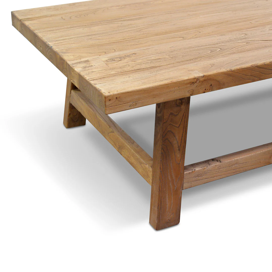 Canova 1.1m Reclaimed Wood Rectangular Coffee Table - Image 7