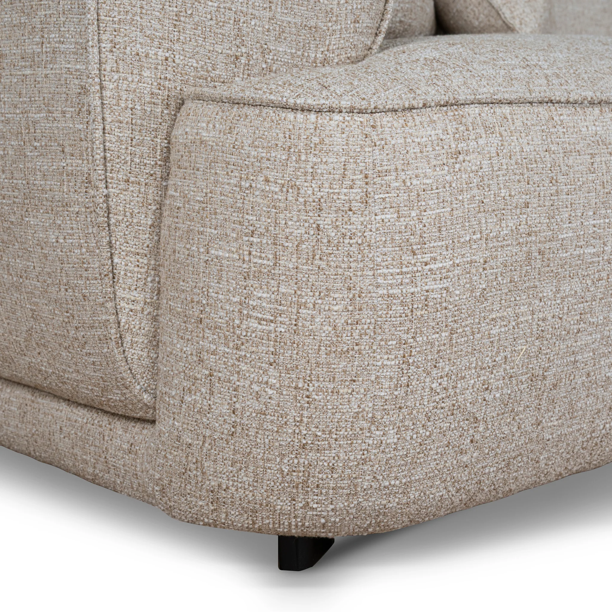 Carina Right Chaise Sofa - Pale Beige - Image 16
