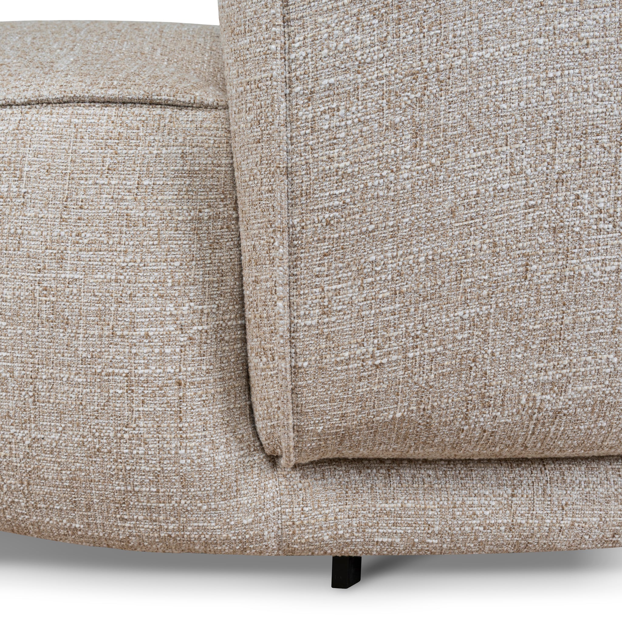Carina Right Chaise Sofa - Pale Beige - Image 19