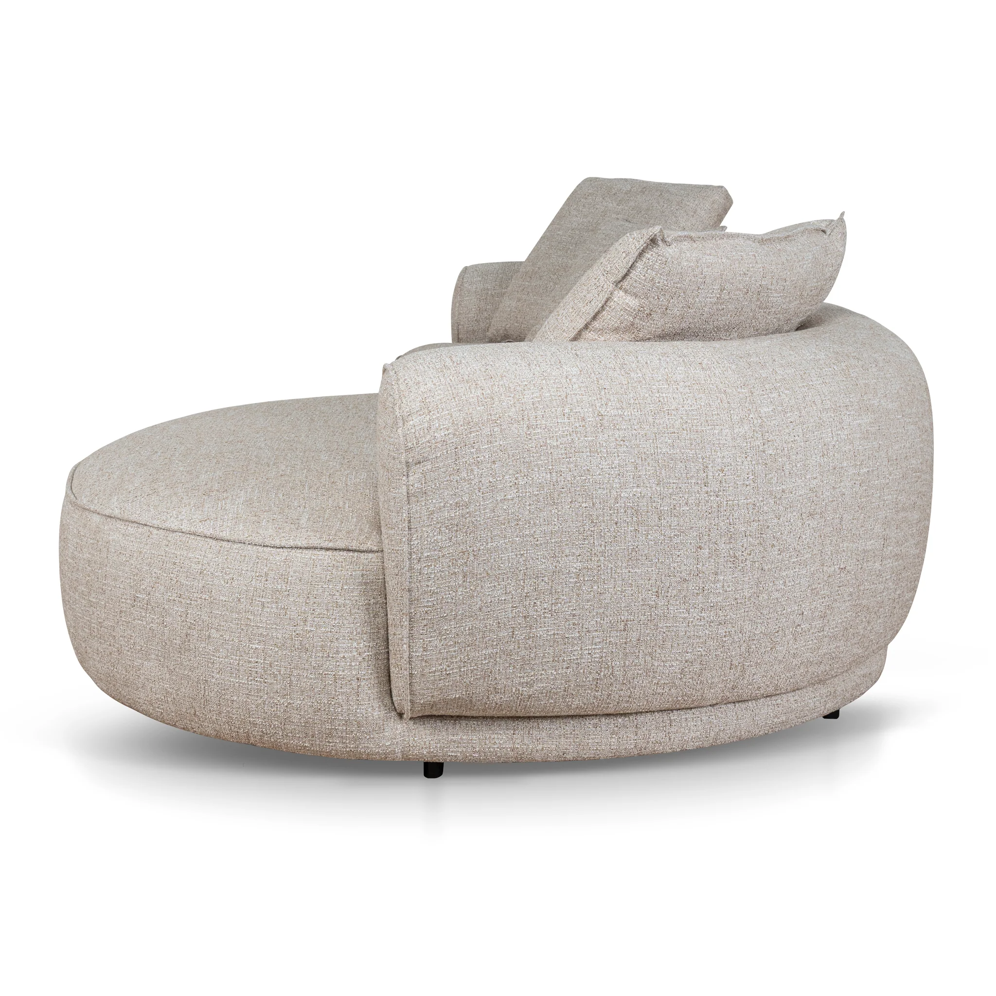 Carina Right Chaise Sofa - Pale Beige - Image 22
