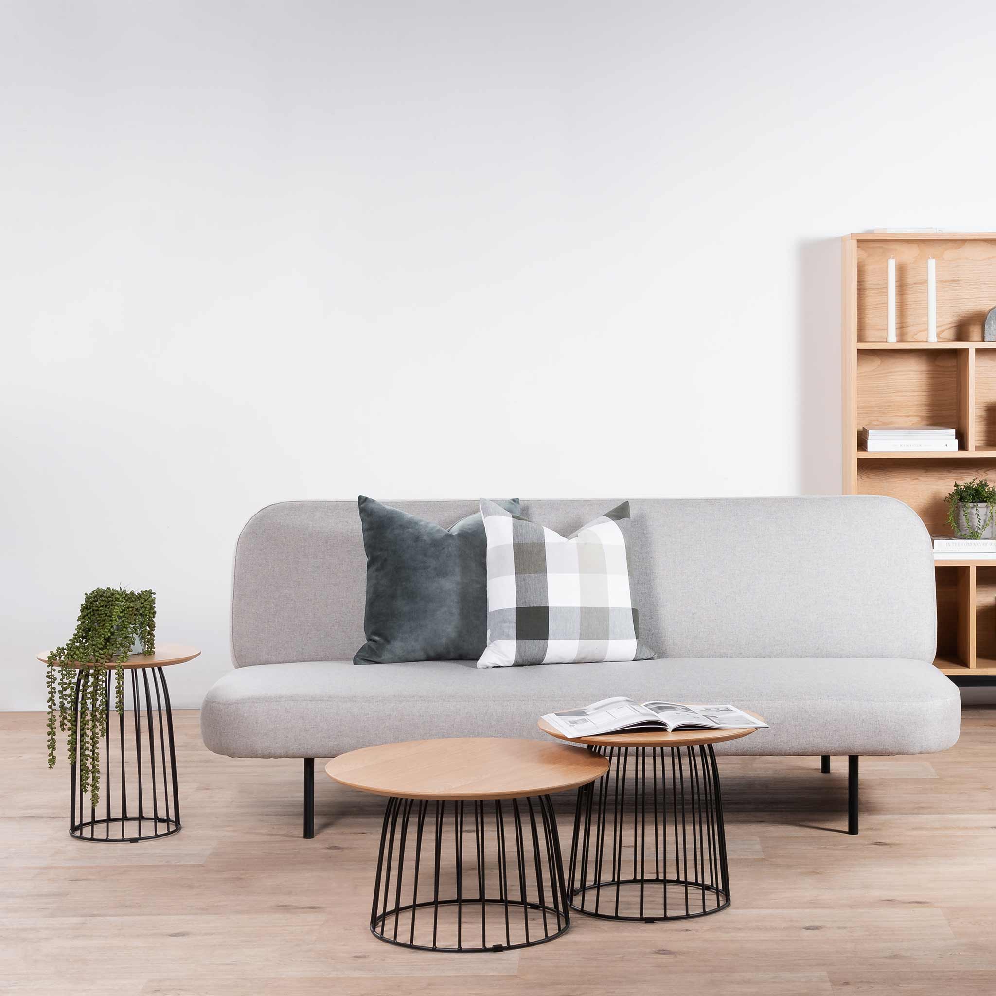 Carmella Side Table Set - Natural - Black - Last One - Image 3