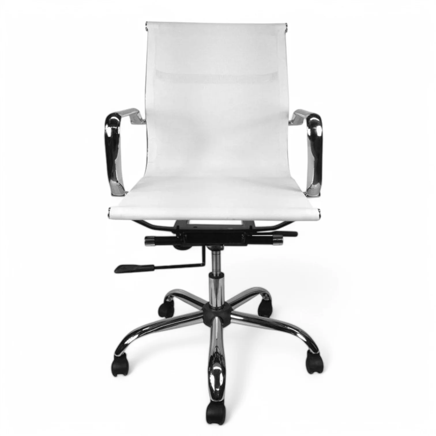 Carter Low Back Office Chair - White Mesh - Image 3