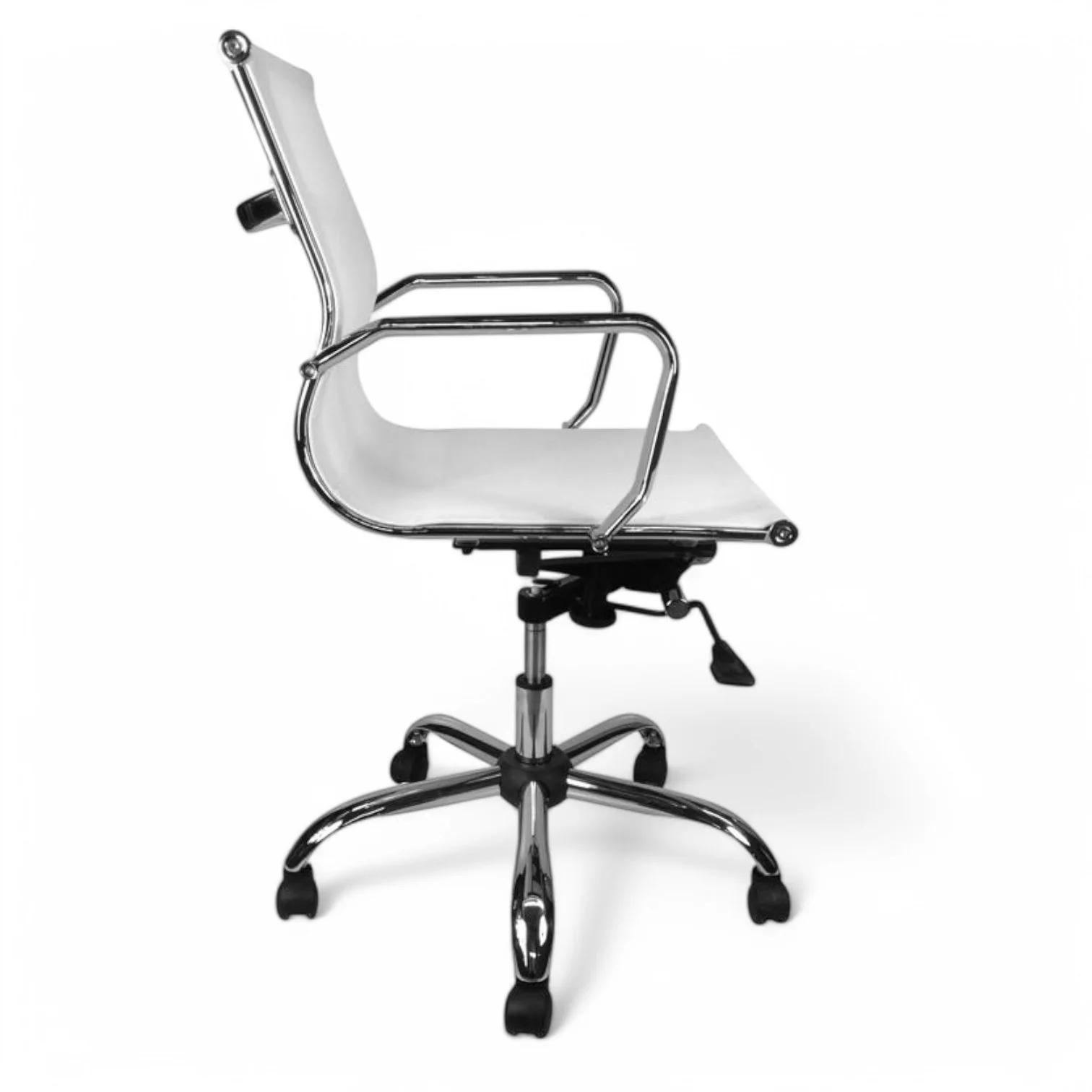 Carter Low Back Office Chair - White Mesh - Image 4