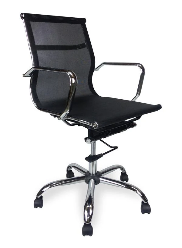 Carter Low Back Office Chair - Black Mesh - Image 4