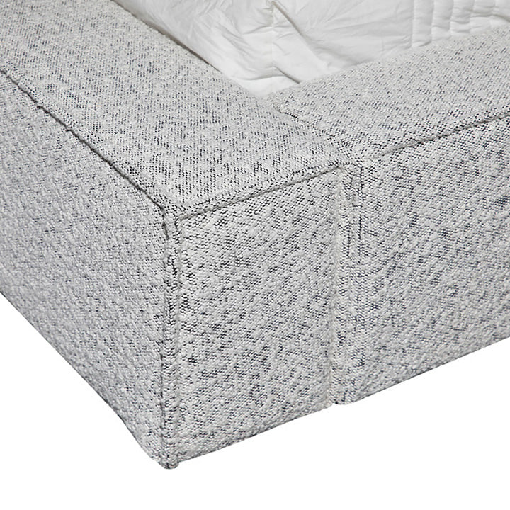 Castillo King Bed Frame - Cloudy Pepper Boucle - Image 11