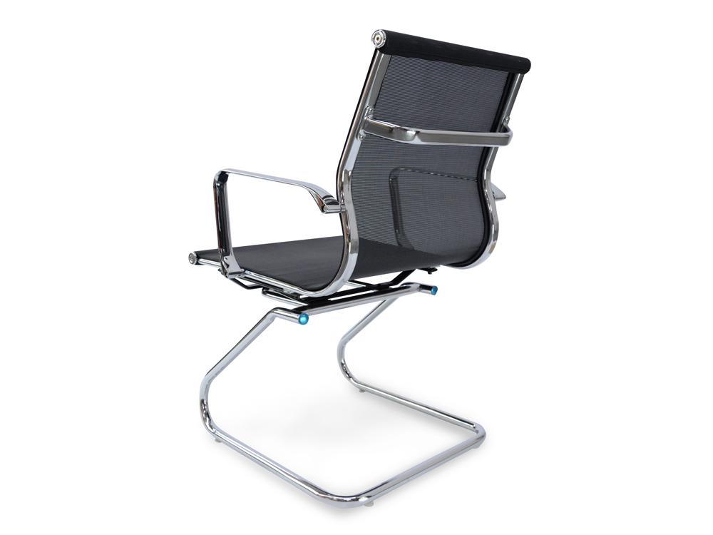 Charlie Visitor Office Chair - Black Mesh - Image 5