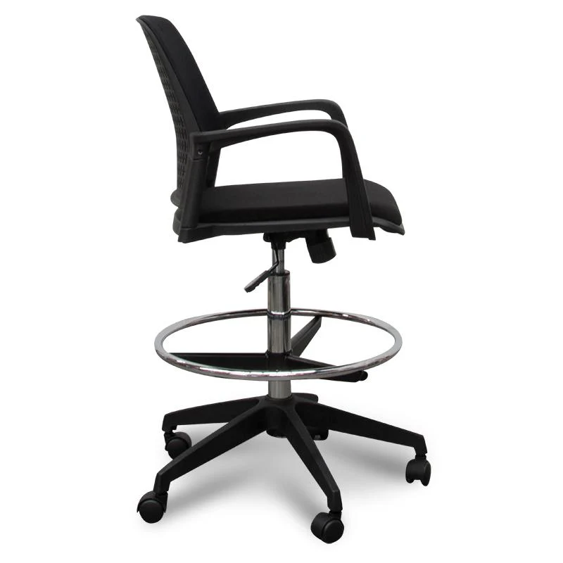 Clayton Drafting Office Chair - Black - Image 4