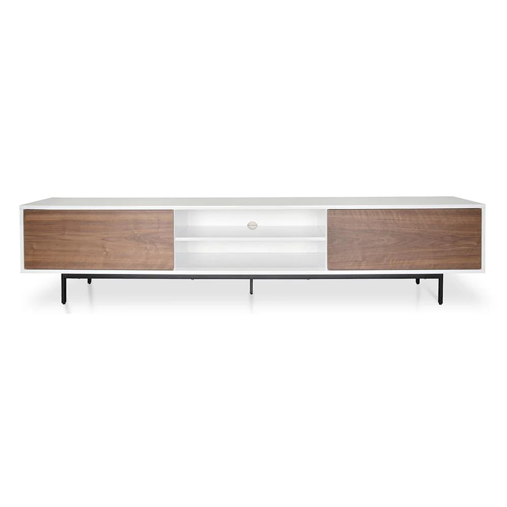 Ex Display - Blake 2.3m TV Entertainment Unit - Lowline - Walnut - Image 3