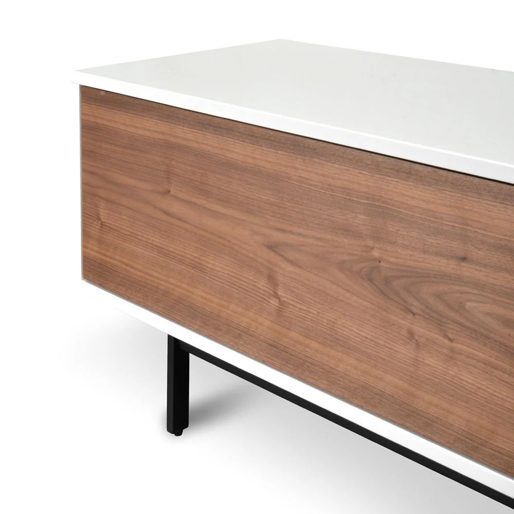 Ex Display - Blake 2.3m TV Entertainment Unit - Lowline - Walnut - Image 5