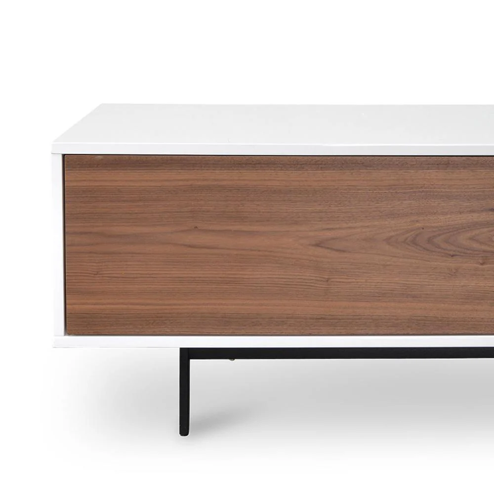 Ex Display - Blake 2.3m TV Entertainment Unit - Lowline - Walnut - Image 8