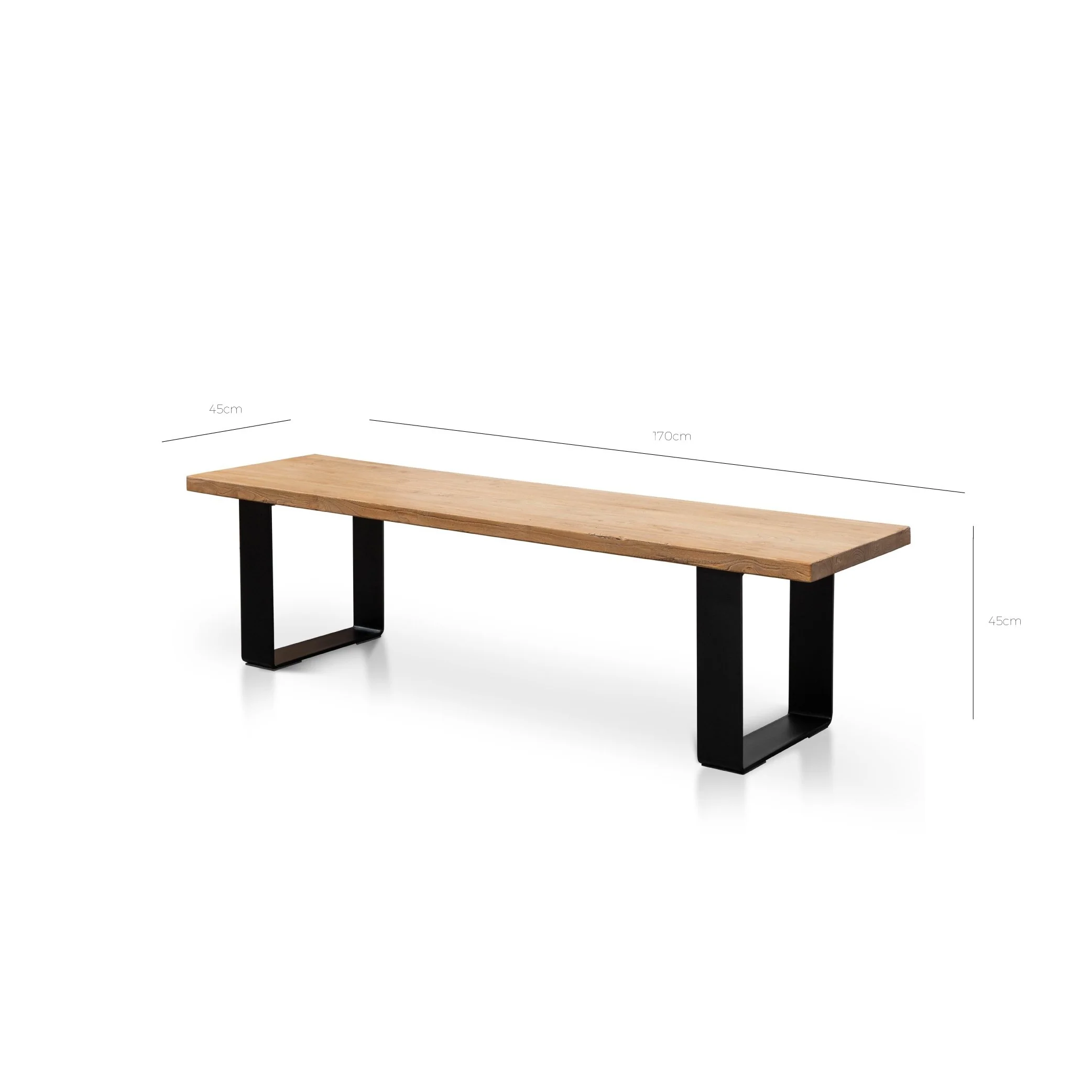 Dalton 1.7m Reclaimed Wood Bench - Image 10
