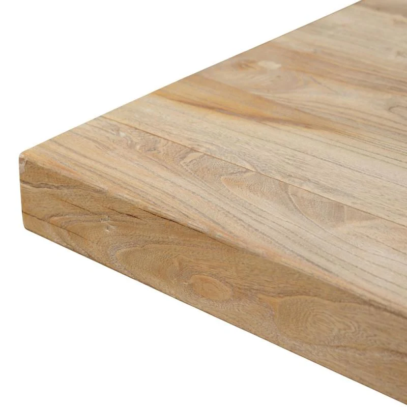 Dalton Reclaimed Wood Dining Table 2.4m - Rustic Natural - Upgraded Top - Image 4