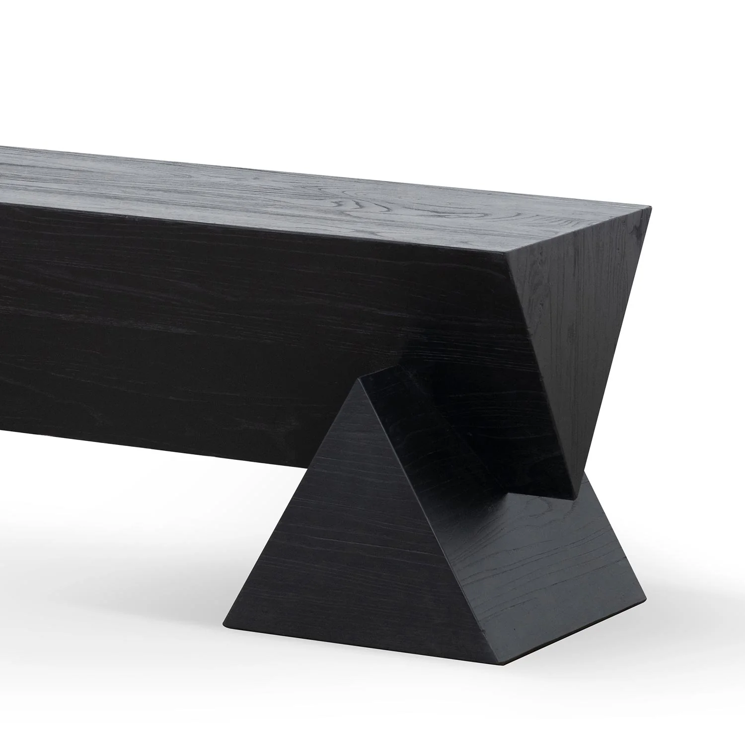Davila 1.9m Elm Bench - Full Black - Image 11