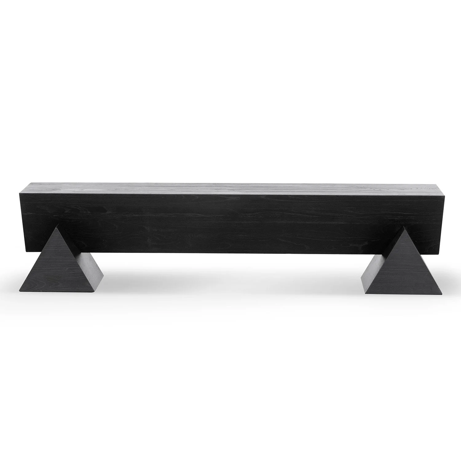 Davila 1.9m Elm Bench - Full Black - Image 5
