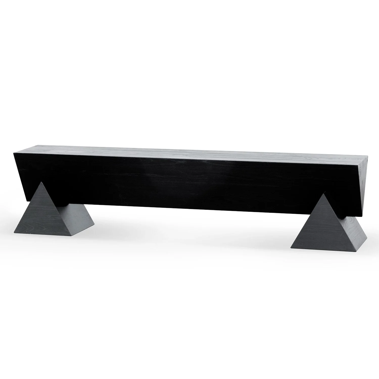 Davila 1.9m Elm Bench - Full Black - Image 6