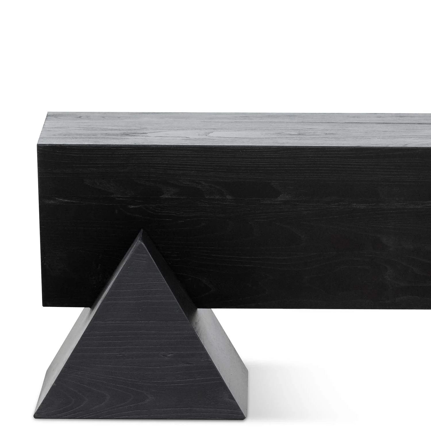 Davila 1.9m Elm Bench - Full Black - Image 7